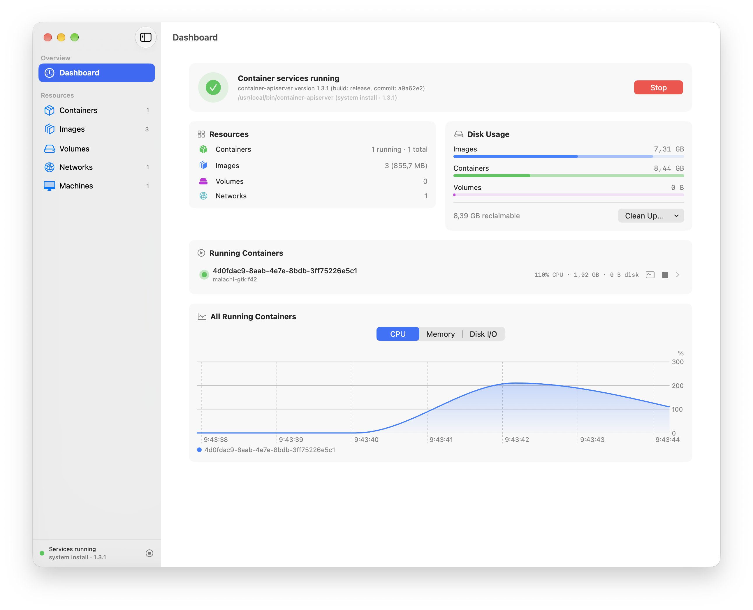 (Czech) schotek uninstalled Docker Desktop and now uses Apple's native Containers (container CLI 1.3.1)…